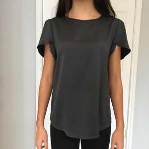 J. Crew Grey Blouse
